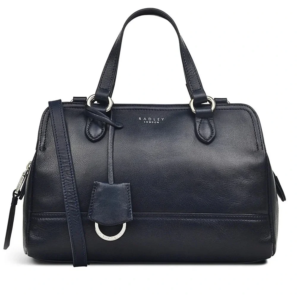 Radley London Upper Grove Satchel Zip Top Crossbody Strap 2 Handles Zipper